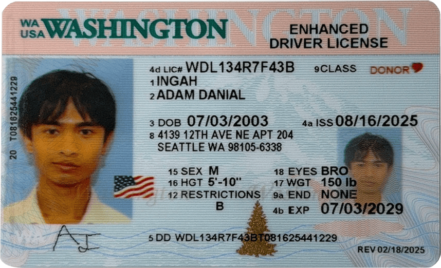 Washington Driver's License